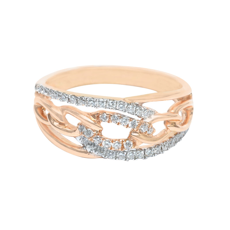 Diamond Finer Ring (Ladies-  Color Stone)