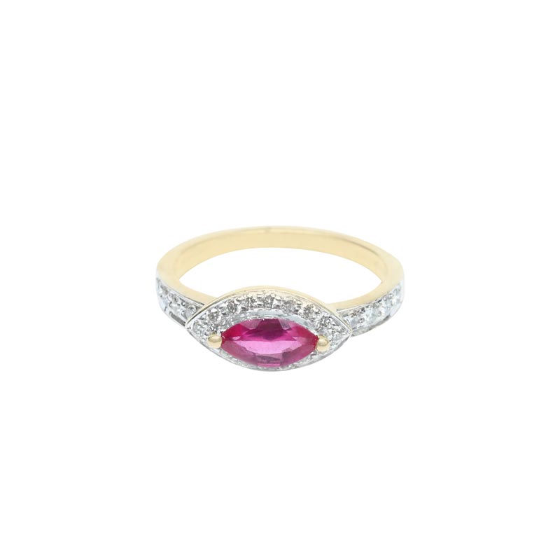 Diamond Ring, Ladies  (Colour Stone)